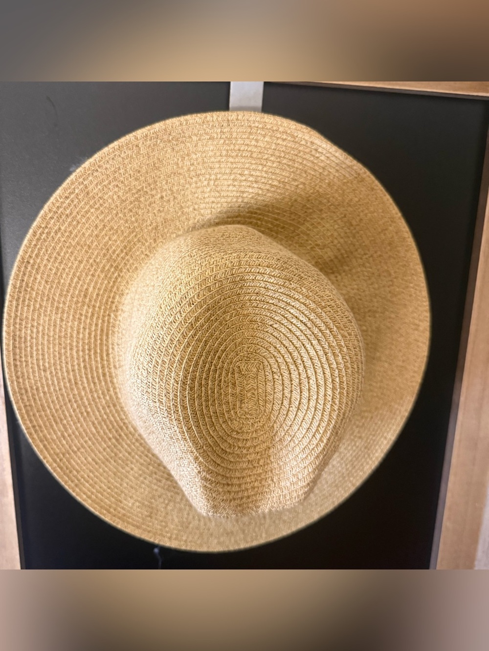 Nine West Packable Straw Sun Hat Wide Brim Natural NEW With Tags UPF 50
